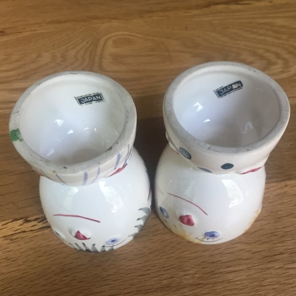 VTG Egg Cup Faces People MCM Japan Succulents Boho - Picture 5 of 9